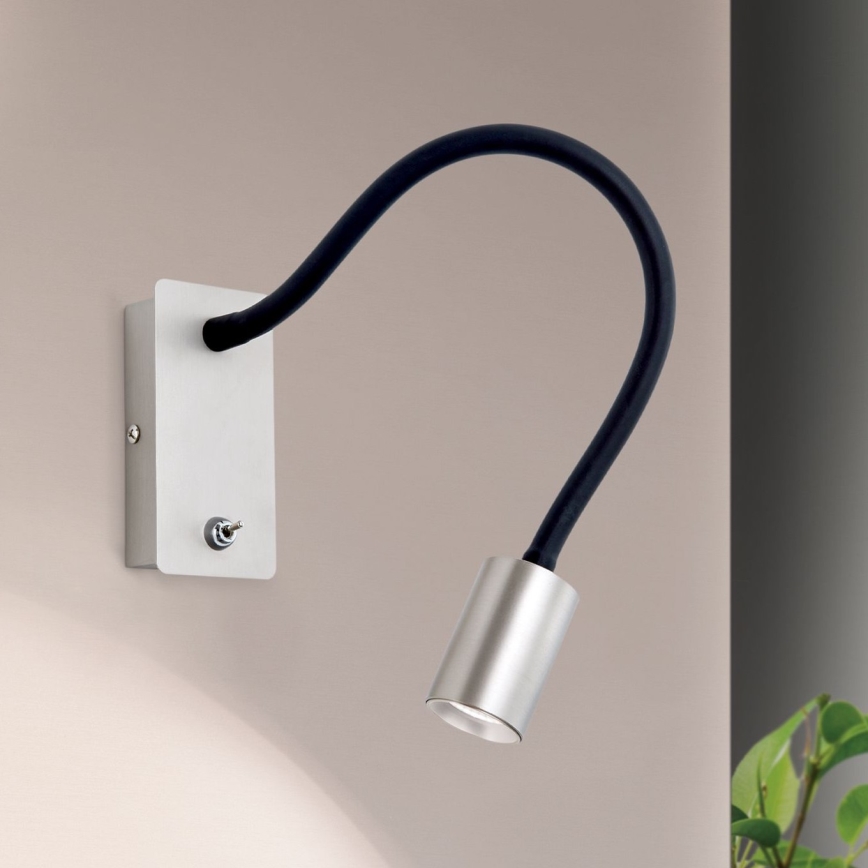 Orion WA 2-1342 - Aplique pequeño flexible LED KURT LED/5W/230V plata