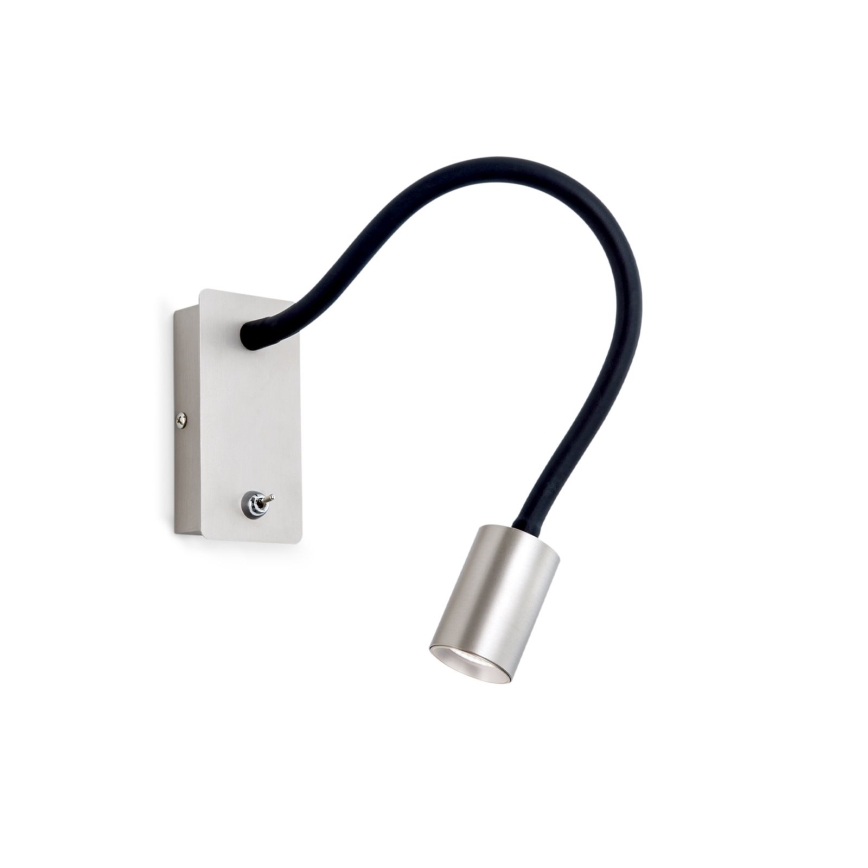 Orion WA 2-1342 - Aplique pequeño flexible LED KURT LED/5W/230V plata
