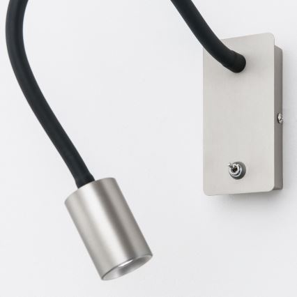 Orion WA 2-1342 - Aplique pequeño flexible LED KURT LED/5W/230V plata