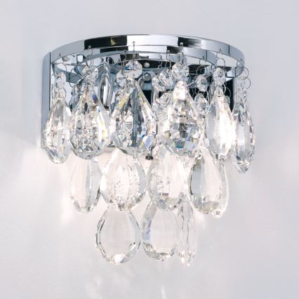 Aplique de cristal CELESTE 2xG9/40W/230V cromo brillante