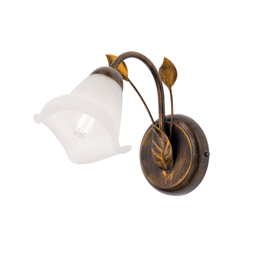 Aplique SISI 1xE14/40W/230V bronce/pátina