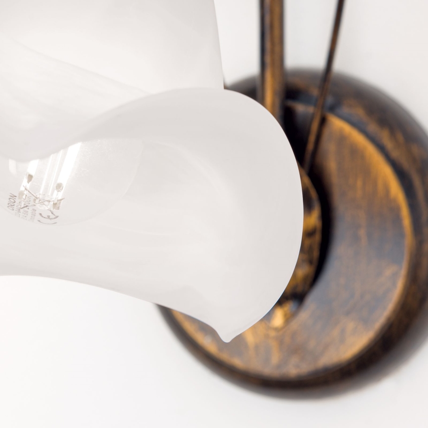 Aplique SISI 1xE14/40W/230V bronce/pátina