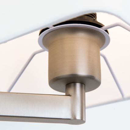 Aplique LED CARLTON 1xE27/40W/230V + LED/3W blanco/cromo mate