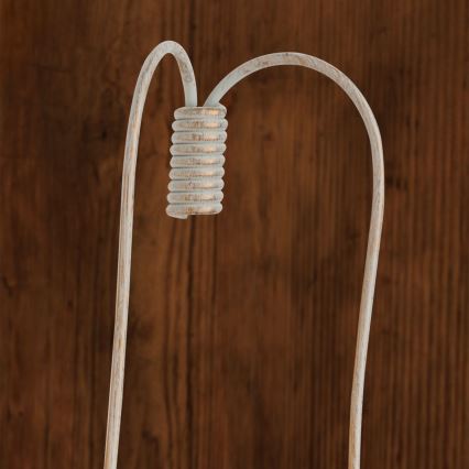 Aplique VELA 2xE14/40W/230V blanco/dorado/pátina