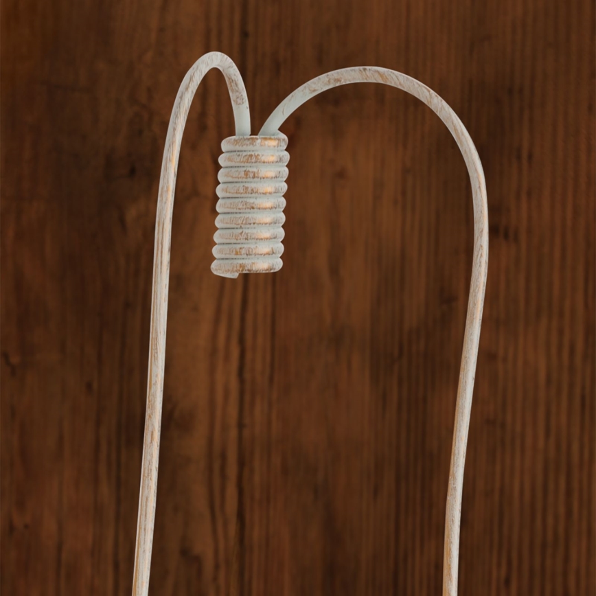 Aplique VELA 2xE14/40W/230V blanco/dorado/pátina