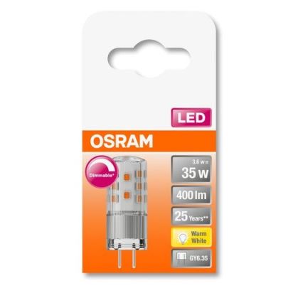 Bombilla LED regulable GY6,35/3,6W/12V 2700K - Osram