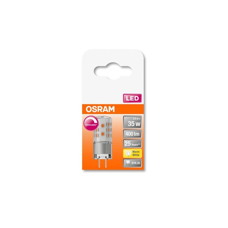 Bombilla LED regulable GY6,35/3,6W/12V 2700K - Osram