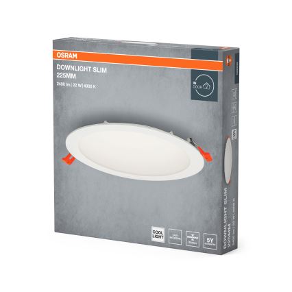 Osram - Lámpara empotrable LED SLIM LED/22W/230V 4000K