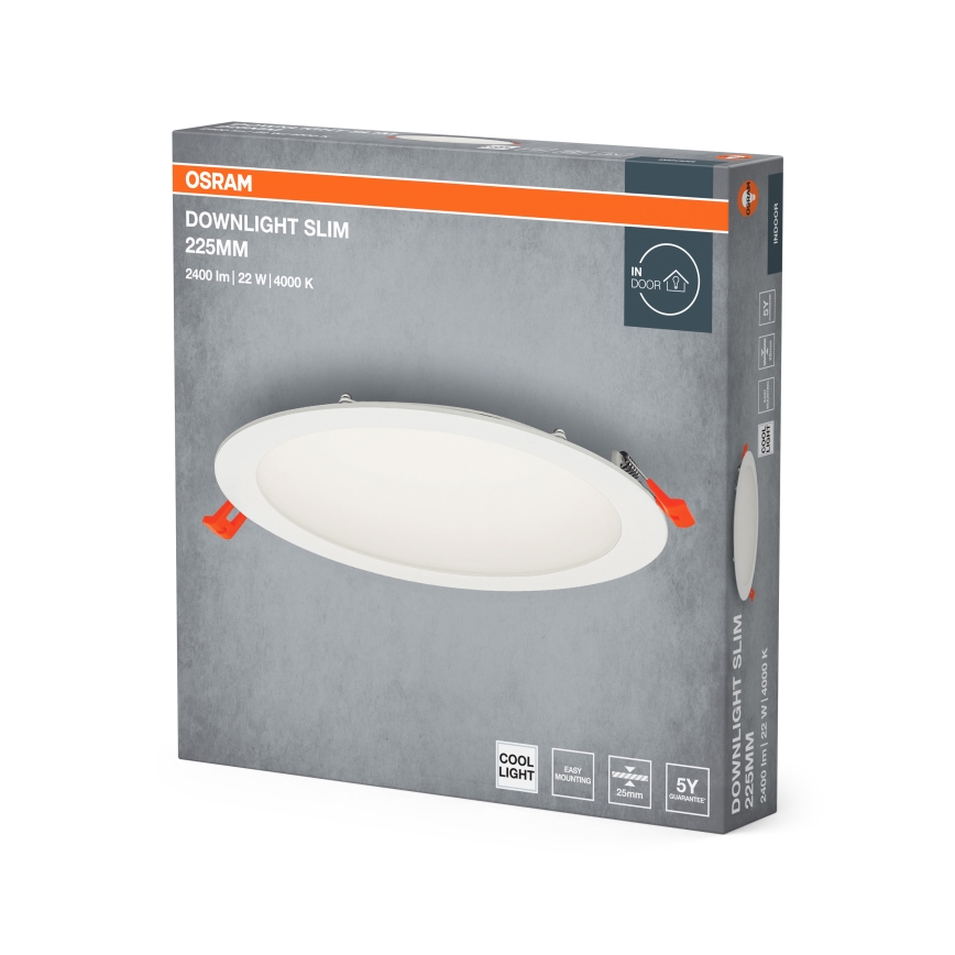 Osram - Lámpara empotrable LED SLIM LED/22W/230V 4000K