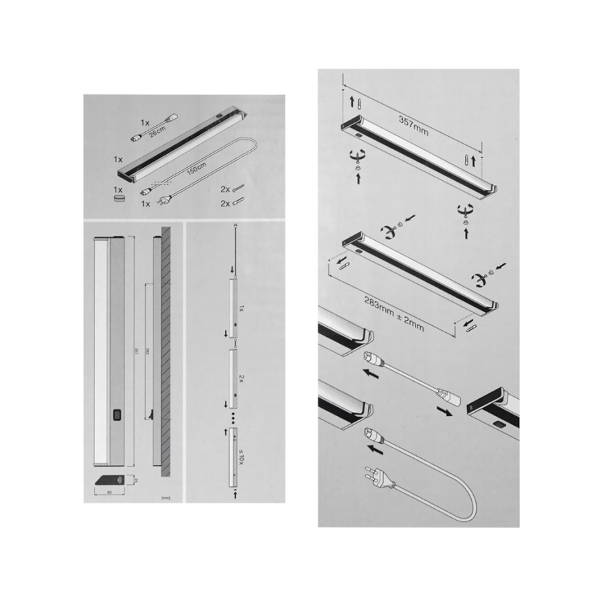 Osram - Luz LED mueble de cocina LEDVANCE 1xLED/6W/230V
