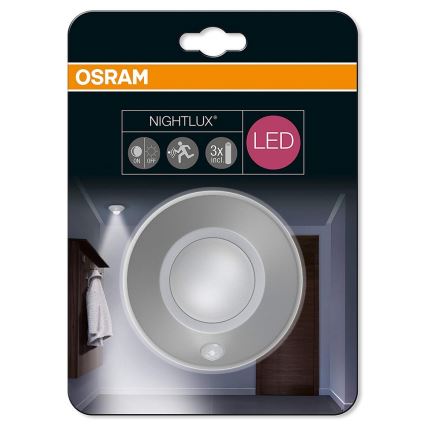 Osram - Luz nocturna LED de orientación con sensor NIGHTLUX LED/1,7W/3xAAA IP54