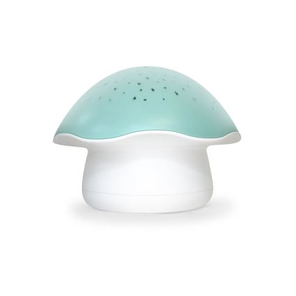 PABOBO - Proyector con melodía STAR MUSHROOM 3xAA azul