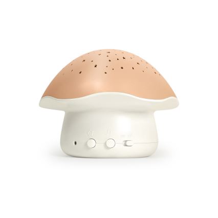PABOBO - Proyector con melodía STAR MUSHROOM 3xAA rosa salmón