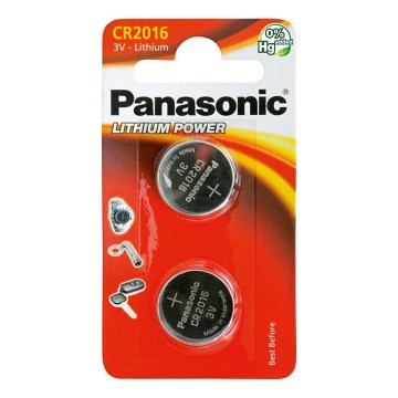Panasonic - 2 pz Pila de litio CR2016 3V 72 mAh