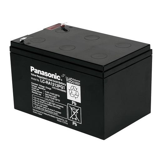 Panasonic LC-RA1212PG1 - Acumulador de plomo 12V/12Ah/faston 6,3mm