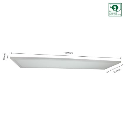 Panel de techo LED ALGINE DUO 2en1 LED/30W/230V 120x30 cm