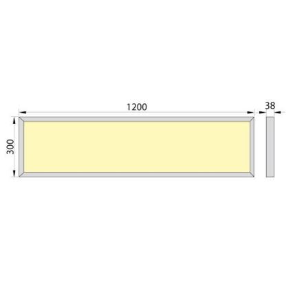 Panel LED de superficie OREGA LED/40W/230V 4000K IP40