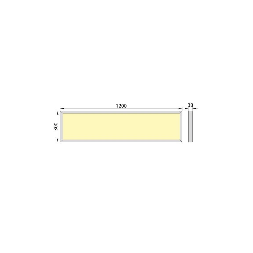 Panel LED de superficie OREGA LED/40W/230V 4000K IP40