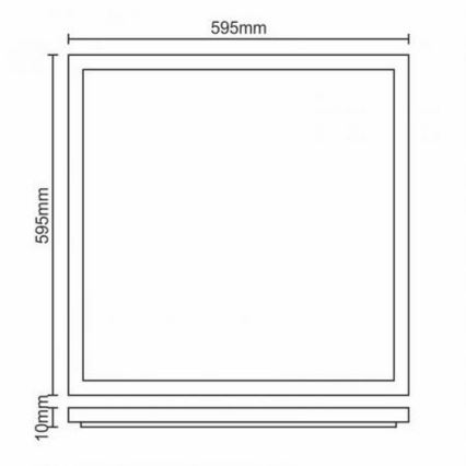 Panel LED empotrado LED/40W/230V 4500K