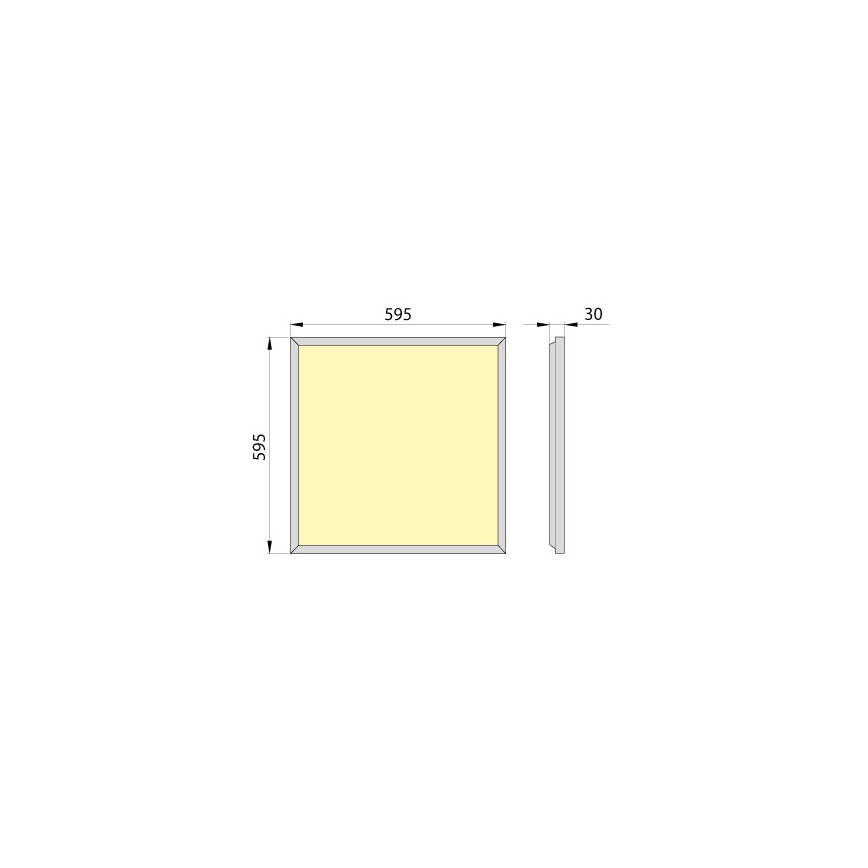 Panel LED empotrado OREGA PLUS 60 LED/50W/230V 4000K IP40