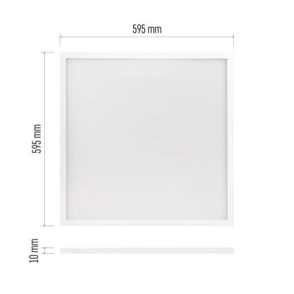 Panel LED empotrado PROXO LED/33W/230V 4000K 60x60 cm blanco