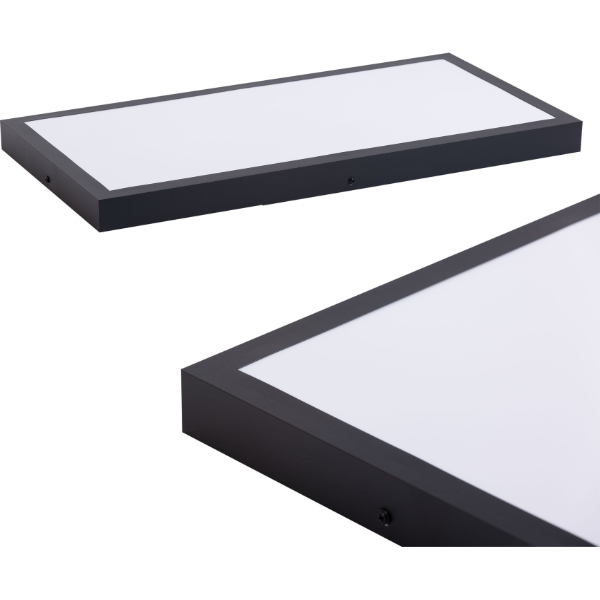 Panel LED LED/36W/230V 4000K 30x60 cm negro