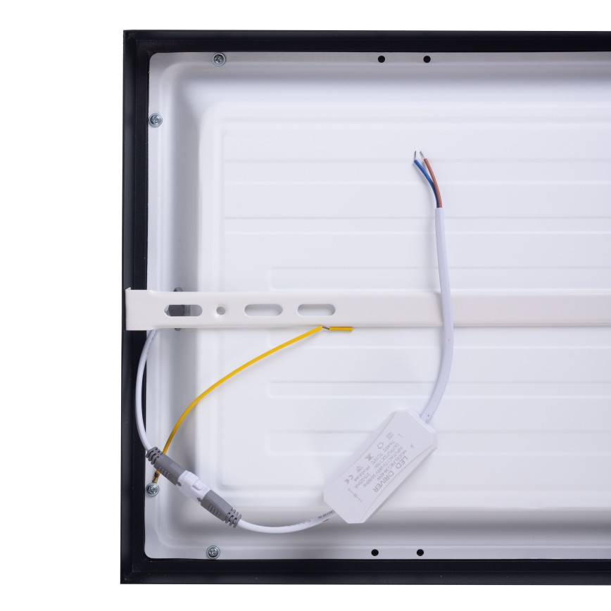 Panel LED LED/36W/230V 4000K 30x60 cm negro