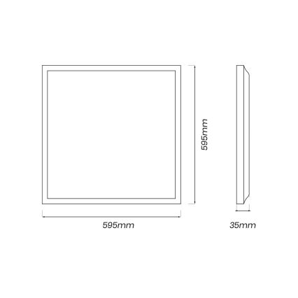 Panel LED LED/40W/230V 4000K 60x60 cm