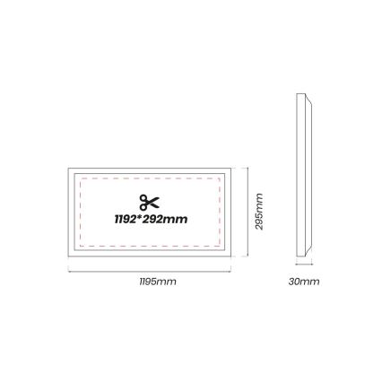 Panel LED LED/48W/230V 4000K 120x30 cm