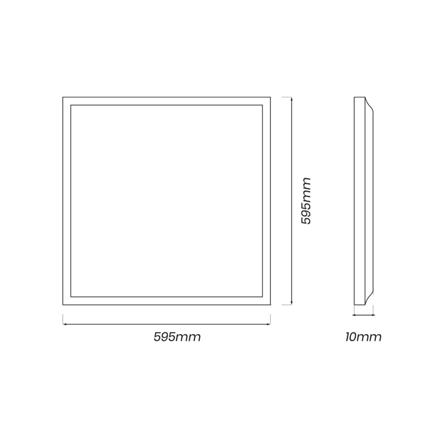 Panel LED LED/48W/230V 4000K 60x60 cm