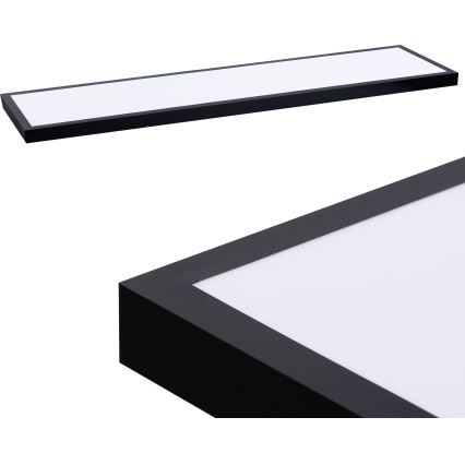 Panel LED LED/60W/230V 4000K 30x120 cm negro