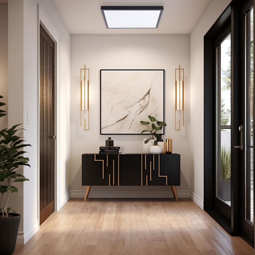 Panel LED LED/60W/230V 4000K 60x60 cm negro