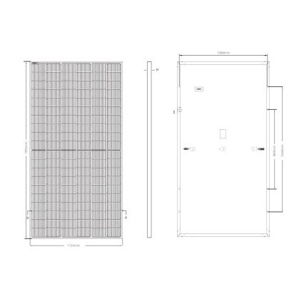 Panel solar fotovoltaico JINKO 450Wp marco negro IP68