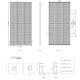 Panel solar fotovoltaico JINKO545Wp marco de plata IP68 Half Cut bifacial - palet 36 pcs