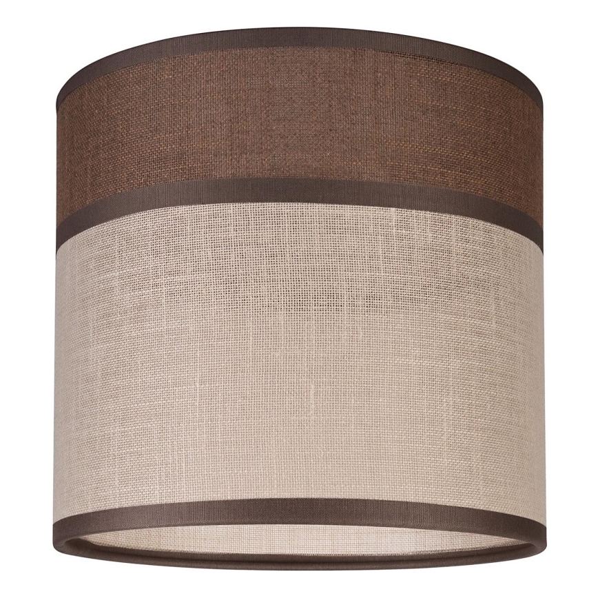Pantalla de lámpara de recambio para araña, lámparas de pie y apliques ANDREA E27 diá. 16 cm marrón/beige