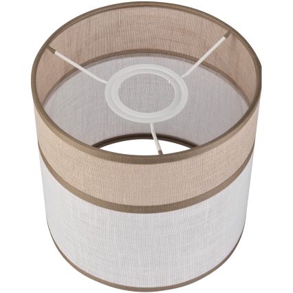 Pantalla de recambio para lámpara de araña, de mesa y de pared ANDREA E27 diá. 16 cm beige/gris