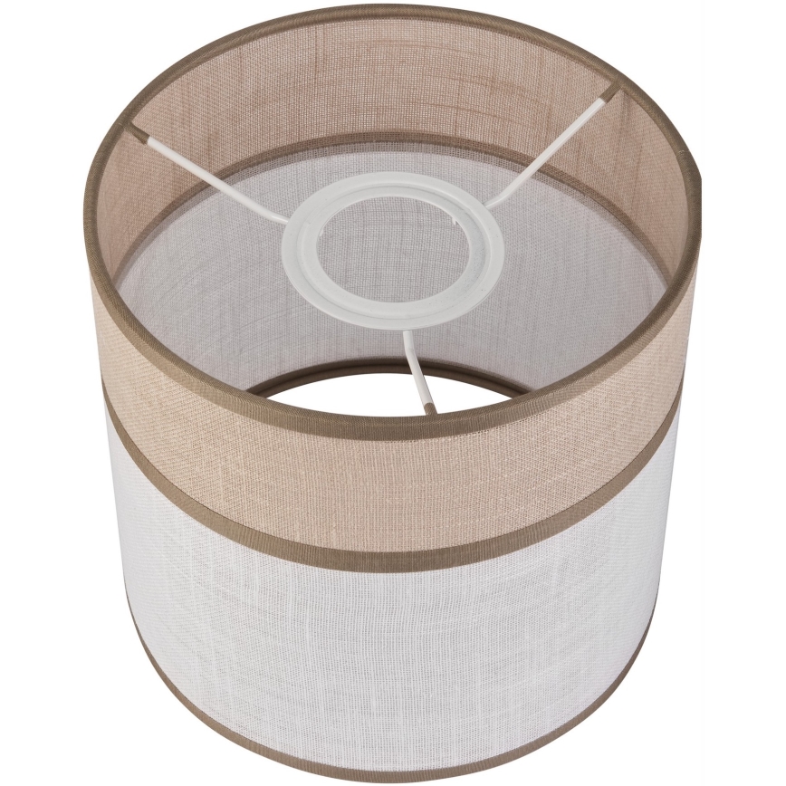 Pantalla de recambio para lámpara de araña, de mesa y de pared ANDREA E27 diá. 16 cm beige/gris