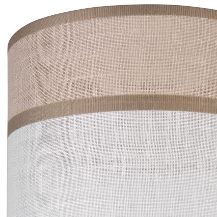 Pantalla de recambio para lámpara de araña, de mesa y de pared ANDREA E27 diá. 16 cm beige/gris