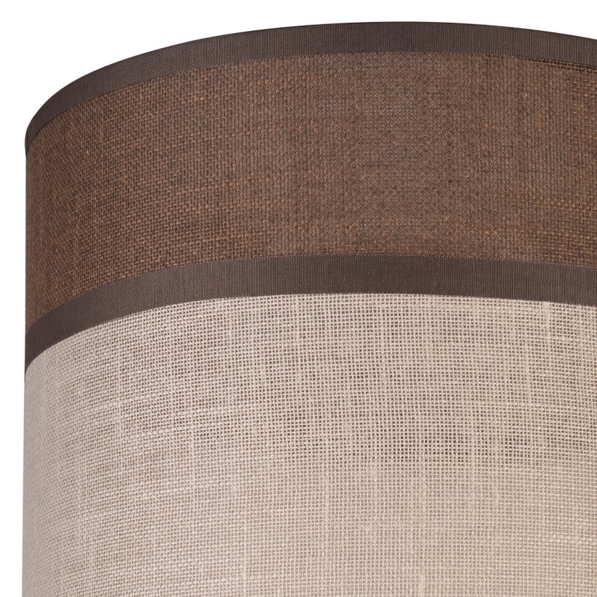 Pantalla de lámpara de recambio para araña, lámparas de pie y apliques ANDREA E27 diá. 16 cm marrón/beige