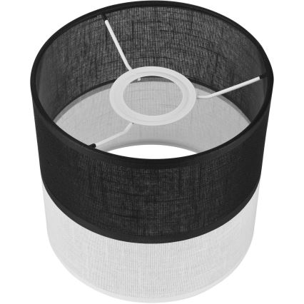 Pantalla de recambio para lámpara de araña, aplique y mesa ANDREA E27 diá. 16 cm negro/blanco