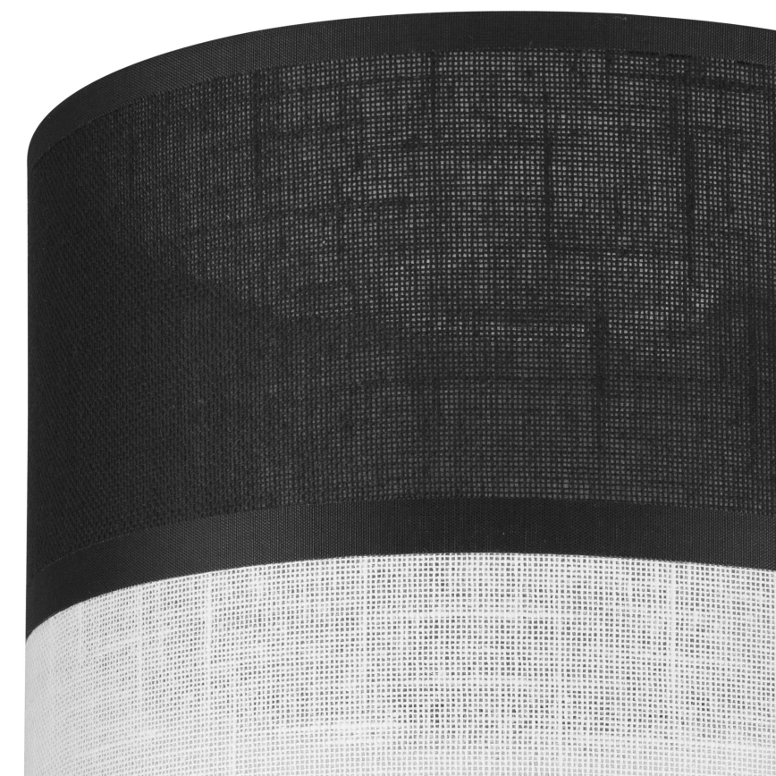 Pantalla de recambio para lámpara de araña, aplique y mesa ANDREA E27 diá. 16 cm negro/blanco