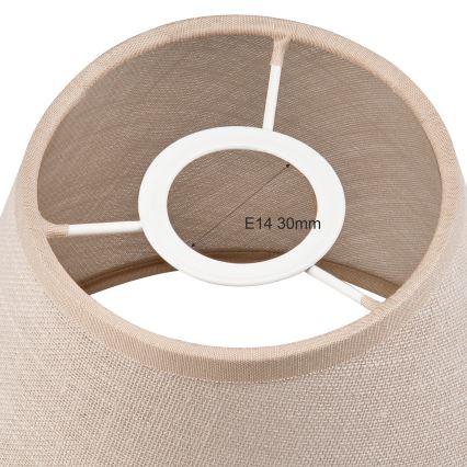 Pantalla de recambio para lámpara de araña y aplique ANTONIO E14 120x150 mm beige