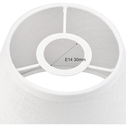 Pantalla de recambio para lámpara de araña y aplique ANTONIO E14 140x160 mm blanco