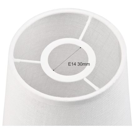 Pantalla de recambio para lámpara de araña y aplique ANTONIO E14 150x120 mm blanco