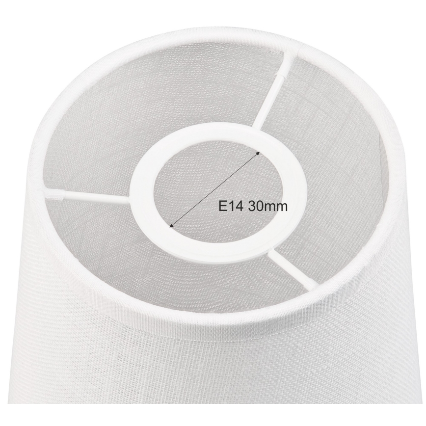 Pantalla de recambio para lámpara de araña y aplique ANTONIO E14 150x120 mm blanco