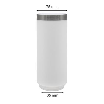Pantalla de recambio para lámpara de exterior LIVIA/UTRECHT blanco/plata