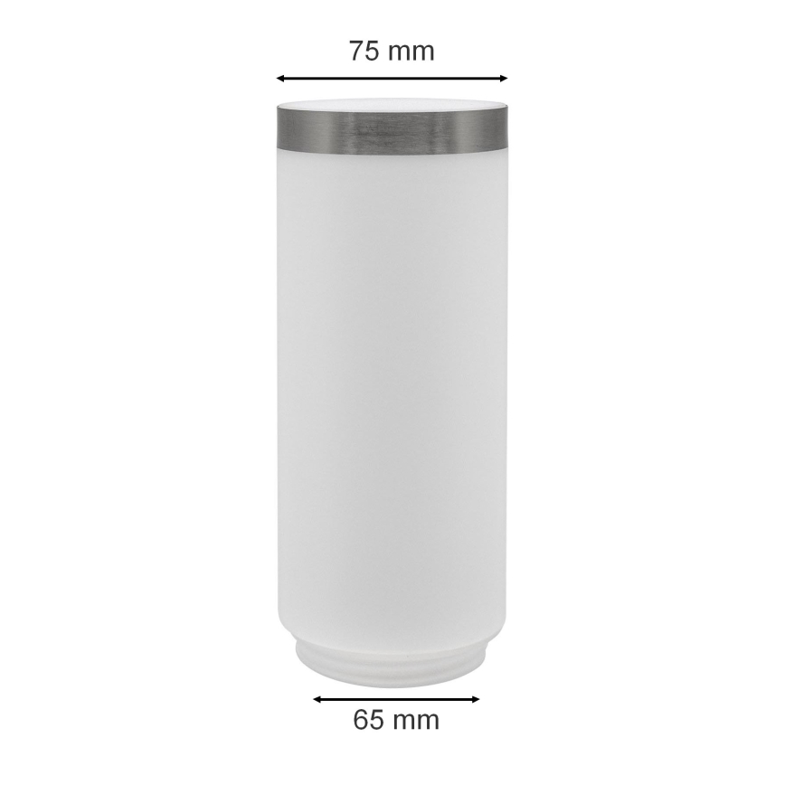 Pantalla de recambio para lámpara de exterior LIVIA/UTRECHT blanco/plata
