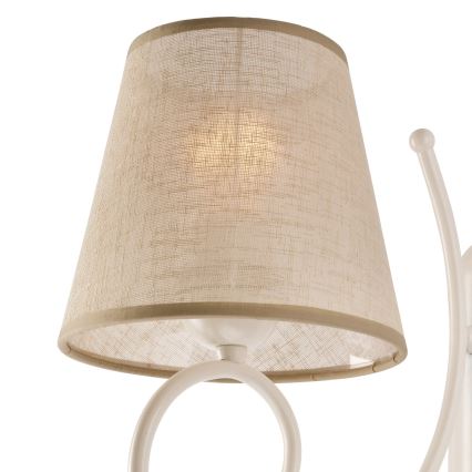 Pantalla de recambio para candelabro LORENZO E27 diá. 16 cm beige