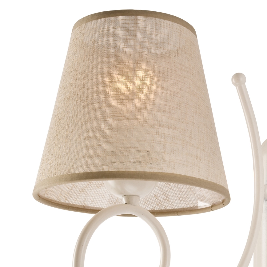 Pantalla de recambio para candelabro LORENZO E27 diá. 16 cm beige