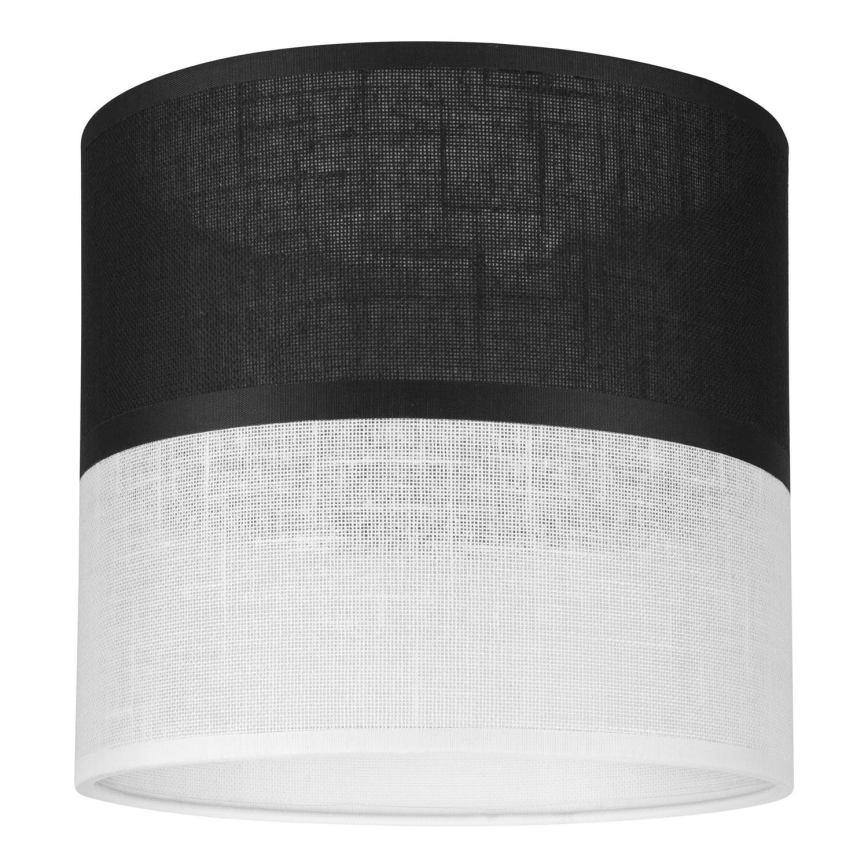 Pantalla de recambio para lámpara de araña, aplique y mesa ANDREA E27 diá. 16 cm negro/blanco